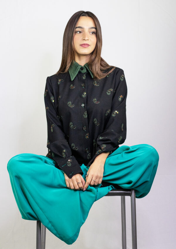 Camicia patchwork spezzoni di riciclo