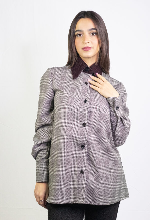 Camicia patchwork spezzoni di riciclo