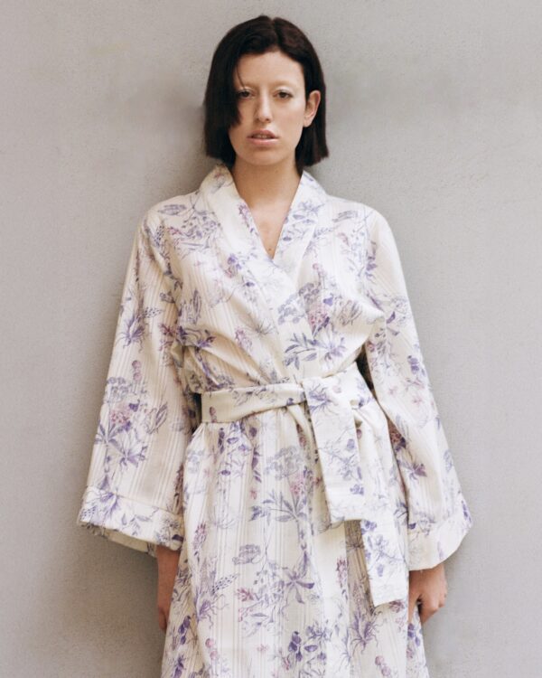 Kimono lungo cotone biologico, varie fantasie