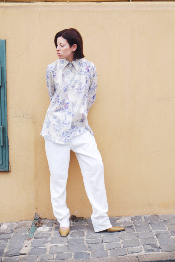 Camicia in cotone biologico fantasia
